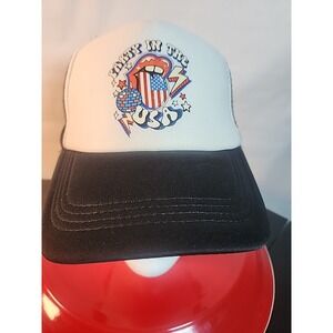 PARTY IN THE USA Trucker Hat Black And White Snap Back